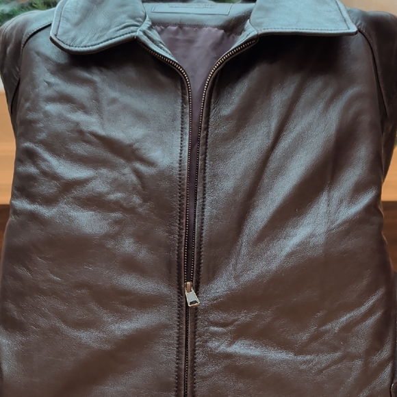 Roundtree & Yorke Black Leather Jacket - Picture 4 of 4